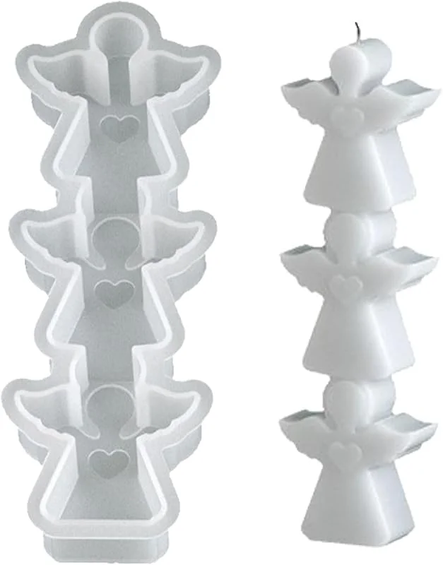 Marke: Qsvbeeqj 3-in-1-Weihnachtsform-Set, Weihnachtsmann, Rentier, Engel, Lebkuchenmann, Silikon-Backwerkzeug, für festliche Dekorationen, verschiedene Designs, Silikonform für Weihnachten — Weihnachtskueche