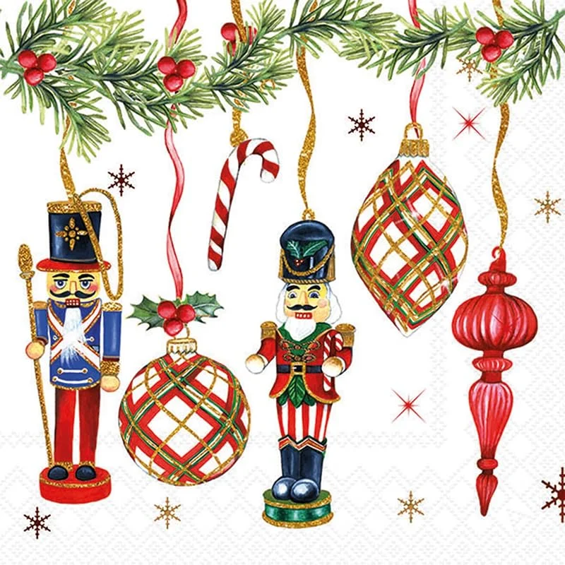 Besuche den Ambiente-Store Ambiente 20 Servietten Nussknacker Weihnachten 33 x 33 cm rot — Advent und Tisch