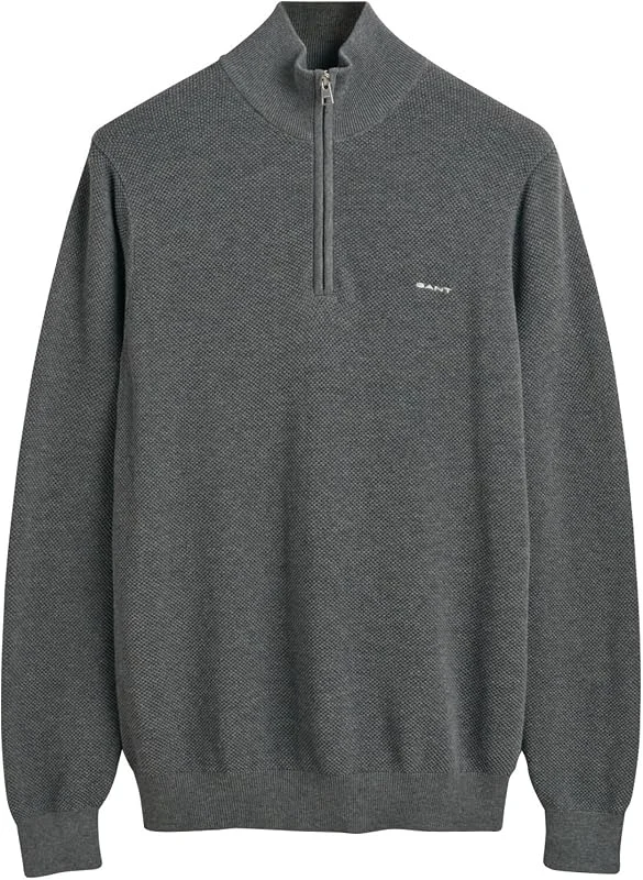 GANT Mens Cotton Pique Half Zip Sweater — Weihnachtsmode