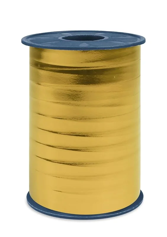 Besuche den PRÄSENT-Store PRÄSENT C.E. Pattberg Mexico Geschenkband metallic Gold, 250 m Ringelband zum Einpacken von Geschenken, 10 mm Breite, Zubehör zum Dekorieren & Basteln, Dekoband, Anlass — Geschenkverpackung