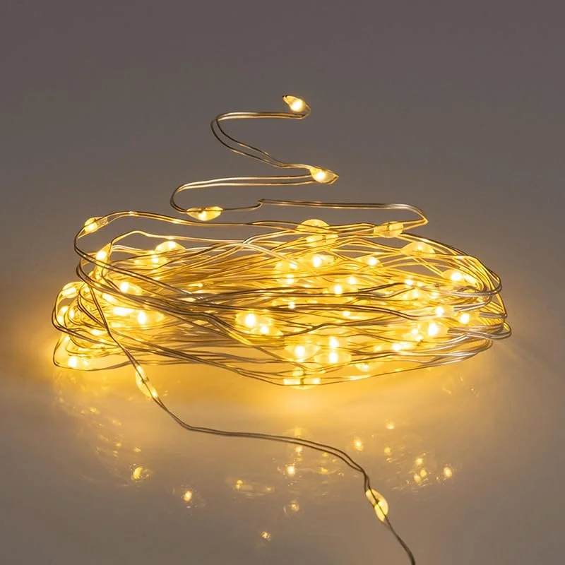 Besuche den Spetebo-Store LED Draht Lichterkette warm weiß - 795 cm, 160 LED - Deko Beleuchtung mit Timer und 8 Funktionen - für Innen und Außen mit Batterie betrieb — Weihnachtsbeleuchtung