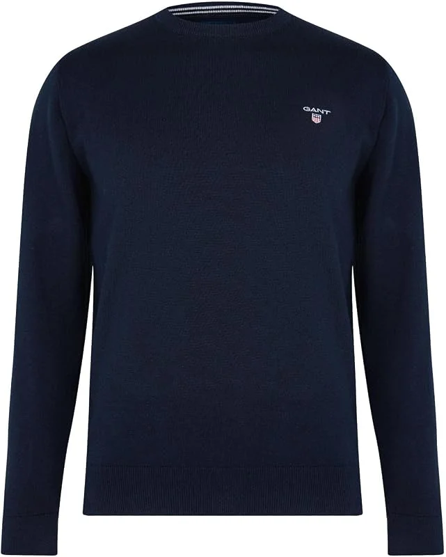 Gant Herren Classic Cotton C-Neck Pullover (1er Pack) — Weihnachtsmode