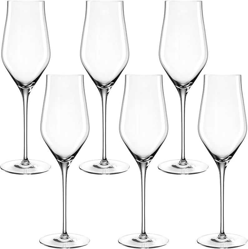 Besuche den LEONARDO HOME-Store LEONARDO HOME Brunelli Sekt-Gläser 6er Set • spülmaschinenfeste Prosecco-Kelche • Champagner-Glas mit gezogenem Stiel • Schaum-Wein Gläser • 340 ml • 066408 — Wein und Festtafel