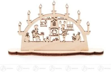 Besuche den Rudolphs Schatzkiste-Store Rudolphs Schatzkiste Schwibbogen Mini-Schwibbogen mit Bäckerei Breite x Höhe x Tiefe 9 cmx5 cmx1, 5 cm NEU Erzgebirge Lichterbogen Fensterbild — Weihnachtsdeko
