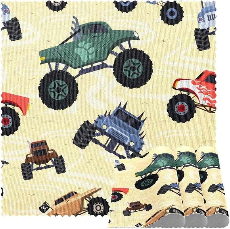 Marke: VAPOKF Monster Trucks Auto Tischsets 1er Set für Esstisch Waschbar Rutschfeste Platzsets für Weihnachten Urlaub Geburtstag Party Tisch — Küche & Haushalt