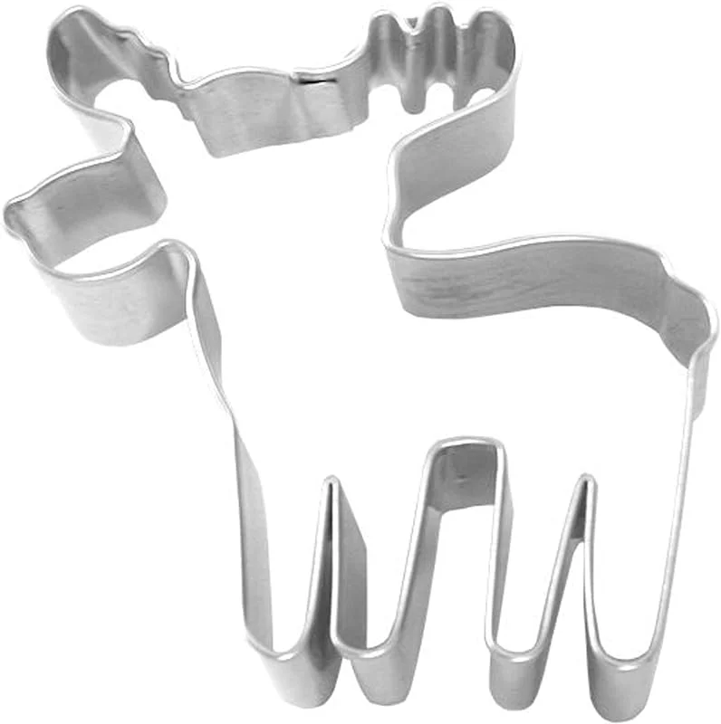 Besuche den RBV Birkmann-Store Birkmann 1010693410 Ausstechform Norweger Elch, Kunststoff, Grau, 5 x 3 x 2 cm — Weihnachtskueche