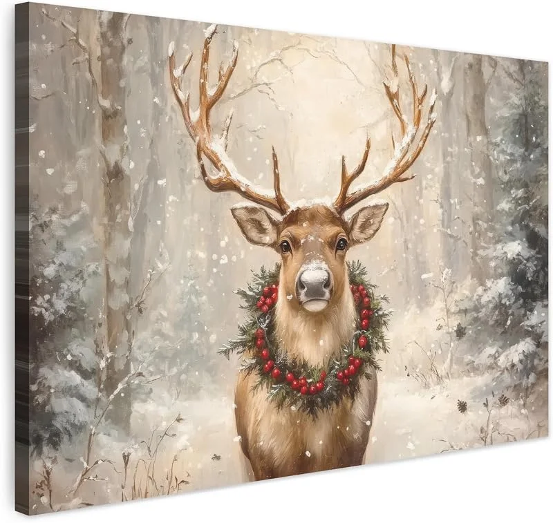 Besuche den MuchoWow-Store MuchoWow© Weihnachtsdeko Leinwandbild Groß XXL Dekoration Wohnzimmer Bilder