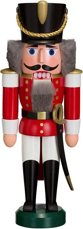 Besuche den Seiffener Volkskunst-Store Seiffener Volkskunst Nussknacker Husar 28 cm (rot) — Weihnachtsdeko