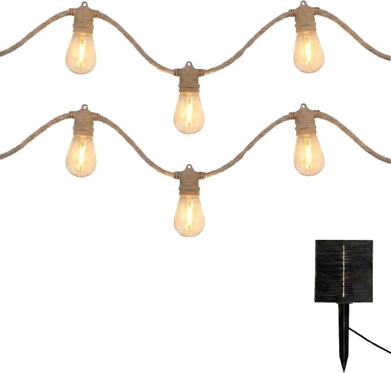 Besuche den Lumisky-Store FANTASY CORD SOLAR Solar-Lichterkette mit 20 transparenten LED-Lichtern, warmweiß, 13 m — Weihnachtsbeleuchtung