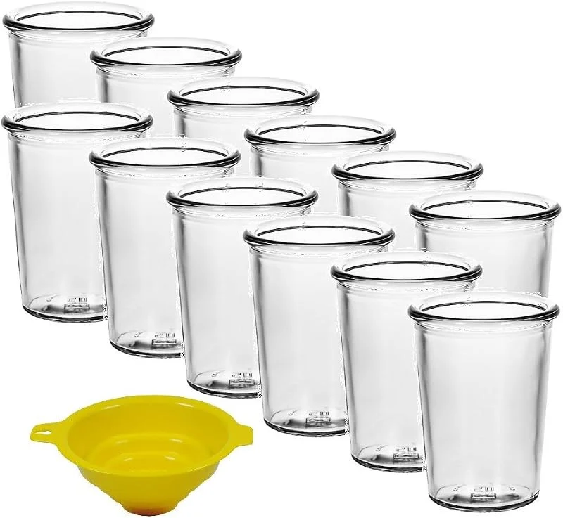 Marke: mikken mikken Dessertglas 12er Set 150 ml inkl. Einfülltrichter — Kerzenlicht Abendessen