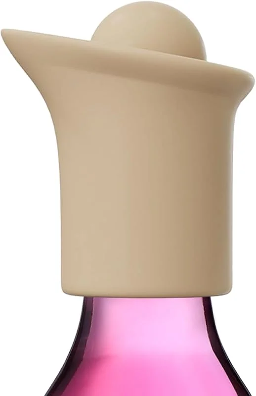 Marke: ccuzs Weinstopper- und Ausgießer-Set Auslaufsichere Silikon-Verschlusskorken — Wein und Festtafel
