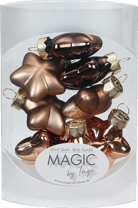 Besuche den Magic: The Gathering-Store MAGIC 8 Sterne 4cm Glas Weihnachtsschmuck Weihnachtsdeko Christbaumkugeln Weihnachtskugeln Christbaumschmuck Deko Kugeln Farbe: Elegant Lounge (Schokolade braun)