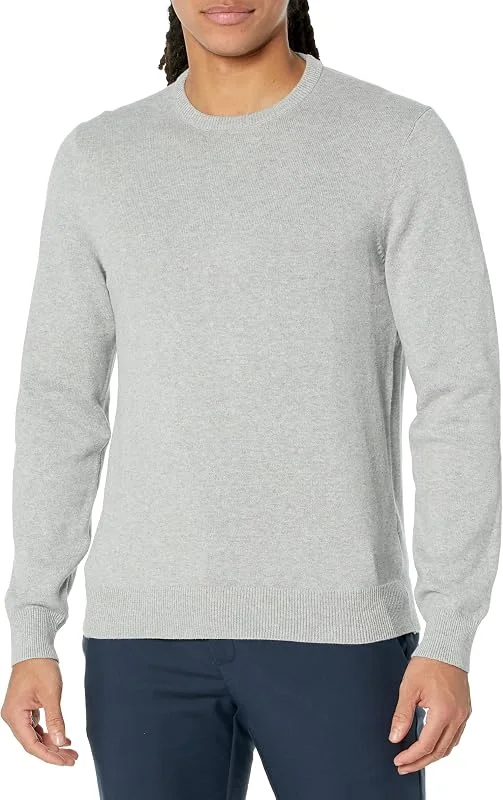 Besuche den Amazon Essentials-Store Amazon Essentials Herren Langarm Pullover mit Rundhalsausschnitt aus 100% Baumwolle (Erhältlich in Big & Tall) — Weihnachtsmode
