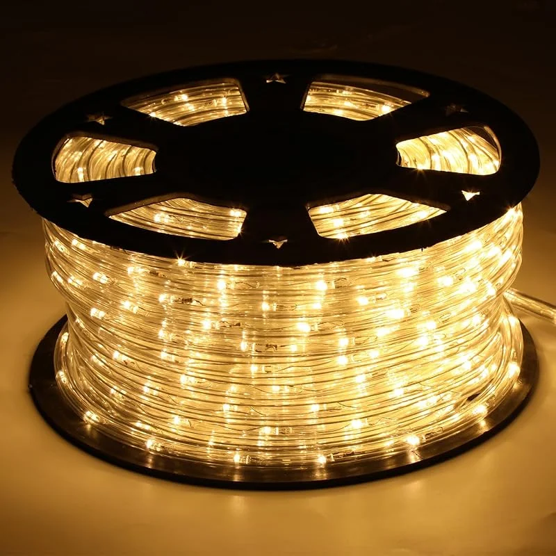 Besuche den Randaco-Store Randaco 20m LED Lichtschlauch, 480 LED Lichterschlauch Außen, IP20 Deko und Beleuchtung LED Schlauch, Schwarz Controller mit Memory-Funktion, für Garten, Party, Hochzeit, Halloween, Warmweiß — Weihnachtsbeleuchtung