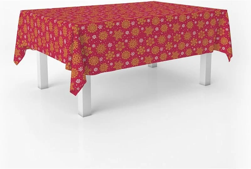 Besuche den ECOMMERC3-Store ECOMMERC3 Weihnachtstischdecke abwaschbar rechteckig 100x140 cm Christmas — Küche & Haushalt