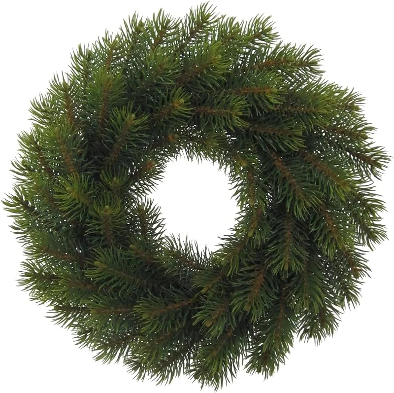 Besuche den CREATIV green-Store künstlicher Tannen-Kranz 20 cm I Weihnachtskranz mit 56 naturgetreuen Ästen I hochwertiger Tannen-Weihnachtskranz I Adventskranz künstlich I Türschmuck Weihnachtsdeko