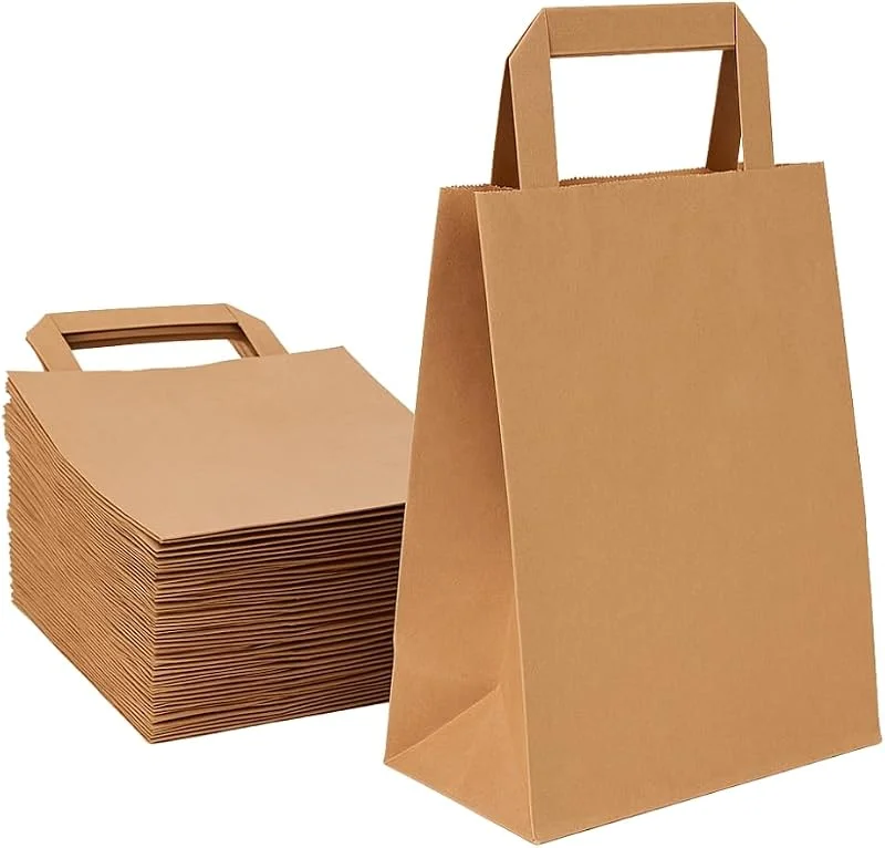 Besuche den Commerline-Store Commerline Papiertüten mit Henkel 22x10x28cm, Papiertragetaschen — Geschenkverpackung