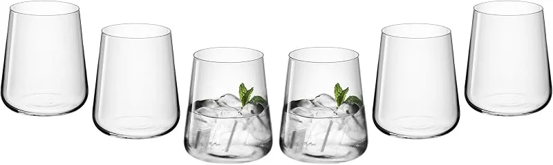 Besuche den Gerlach 1760-Store Gerlach 1760 Gläser Set 6 Stück 430 ml Trinkgläser Wassergläser Cocktailgläser Saftgläser Glas Dessert Spülmaschinenfest Modern — Wein und Festtafel