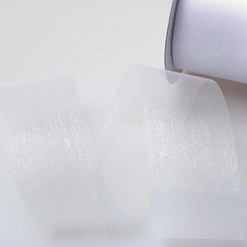Marke: Deko AS GmbH Kristallorganza weiß - 40 mm breit - Rolle 25 Meter - 40040 00-R 40 — Geschenkverpackung