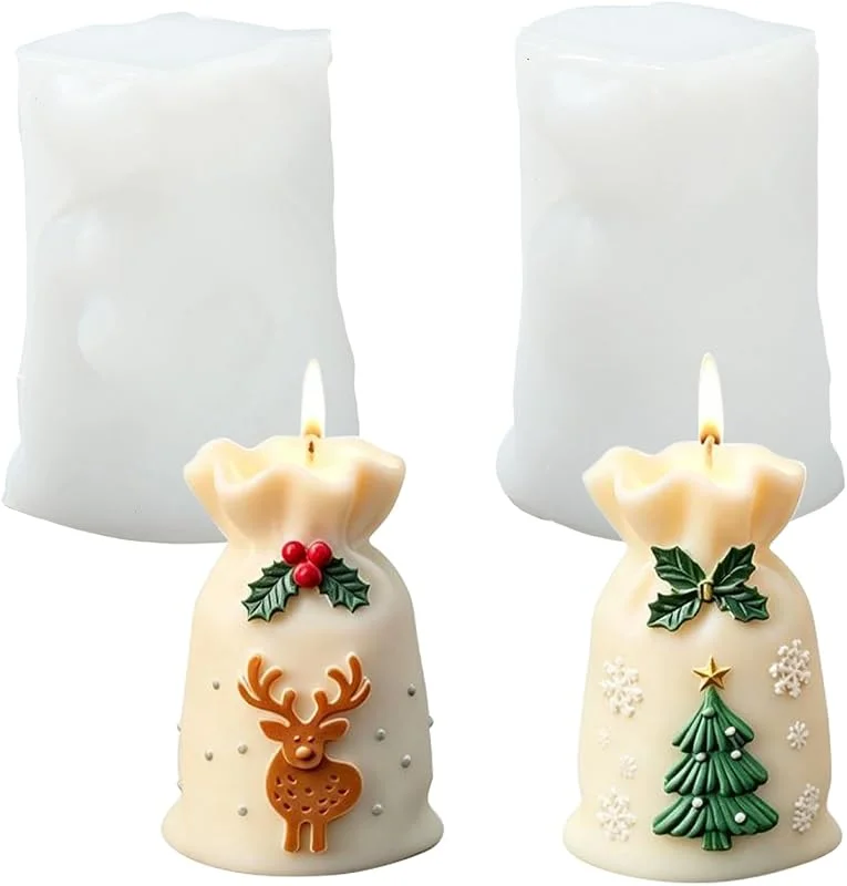 Marke: Ipotkitt Ipotkitt 2 x Weihnachts-Geschenktüten, Silikonform, wiederverwendbare — Geschenkverpackung