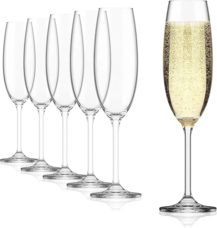 Besuche den Sahm-Store Sahm Sektgläser, 6er Set – 220 ml — Wein und Festtafel