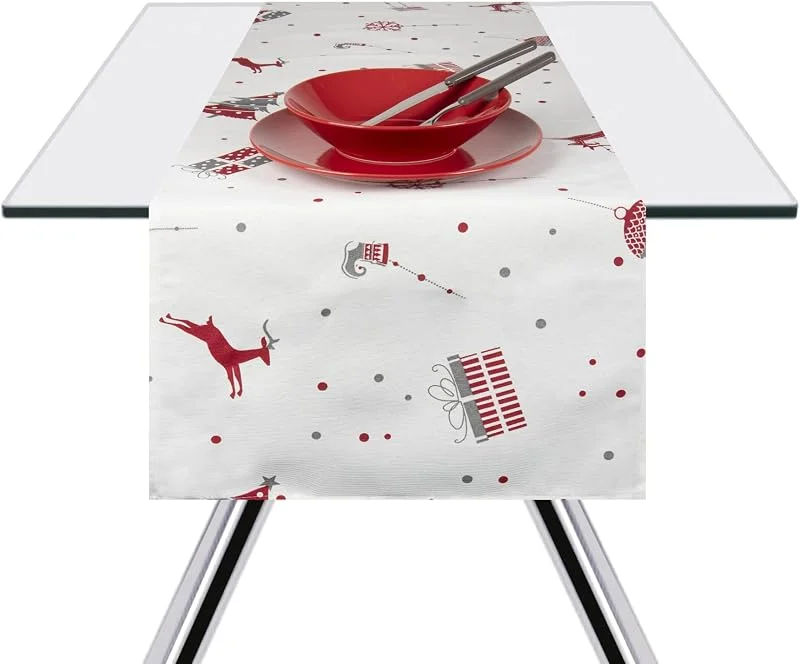 Besuche den Excelsa-Store Excelsa Tischläufer Merry Christmas, 40 x 140 cm, Baumwolle — Küche & Haushalt
