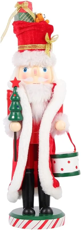 Marke: BESTOYARD Weihnachten Mottoparty Nussknackerfigur 36x10x9cm, Bunt Handbemalt — Kerzenlicht Abendessen