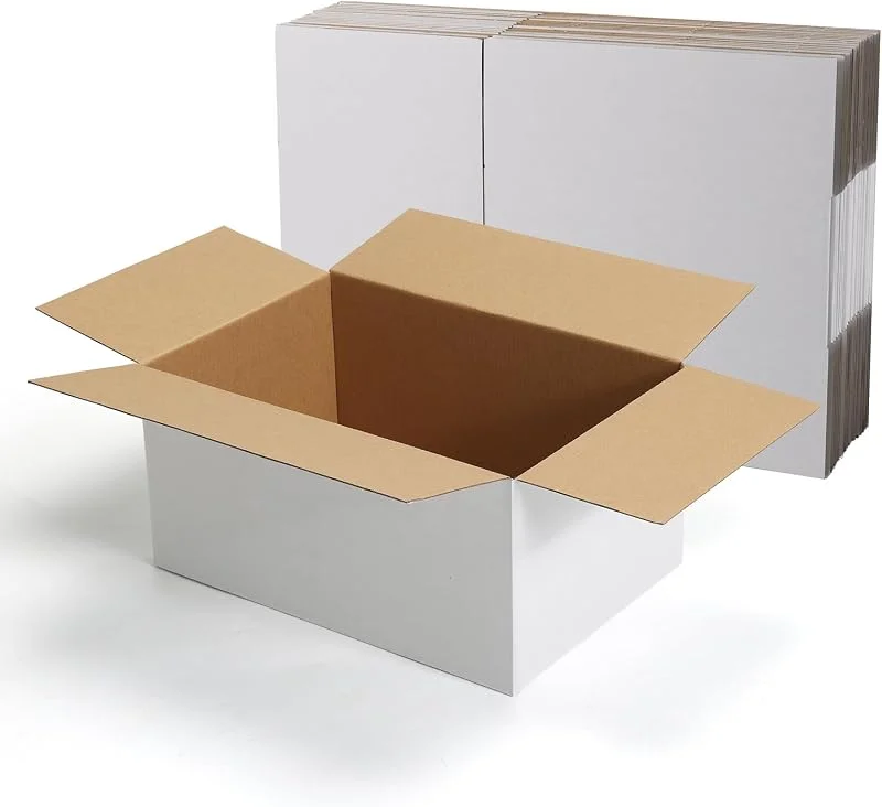 Besuche den HORLIMER-Store HORLIMER 15 Stück Weiß Versandkarton Karton Box, 30, 5x20, 4x15, 3 CM Verpackungskartons für Warensendung, Geschenkbox, Faltkarton, Postkarton — Geschenkverpackung