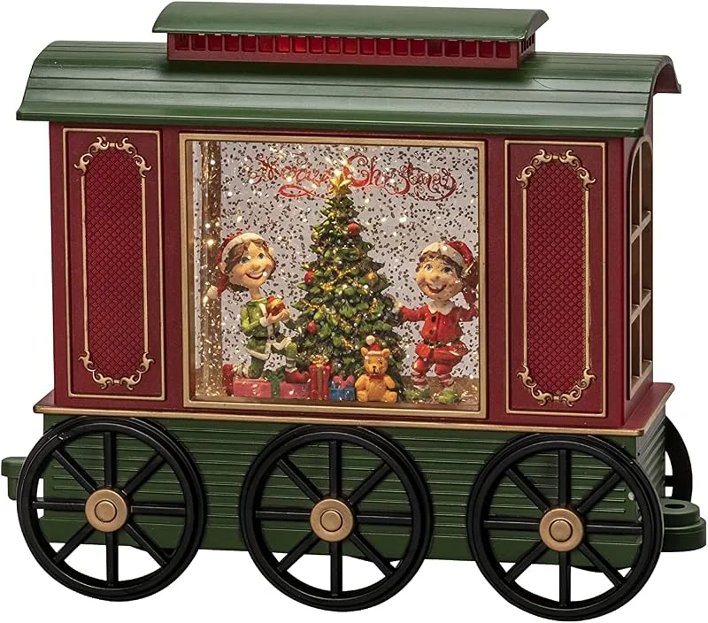Besuche den Konstsmide-Store Konstsmide LED Wasserlaterne Wagon, 5h Timer, 1 warm weiße Diode, batteriebetrieben & USB, Innen - 4278-000 — Weihnachtsbeleuchtung