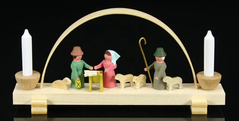 Besuche den Rudolphs Schatzkiste-Store Rudolphs Schatzkiste Schwibbogen Christi Geburt Breite ca 10 cm NEU Lichterbogen Fensterbogen Spitzbogen Erzgebirge Seiffen Weihnachten Beleuchtung Fensterschmuck Bogen Fensterbeleuc — Weihnachtsdeko