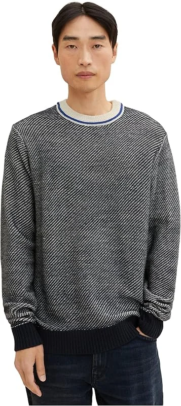 Besuche den TOM TAILOR-Store TOM TAILOR Herren Cosy Strickpullover mit Wolle — Weihnachtsmode