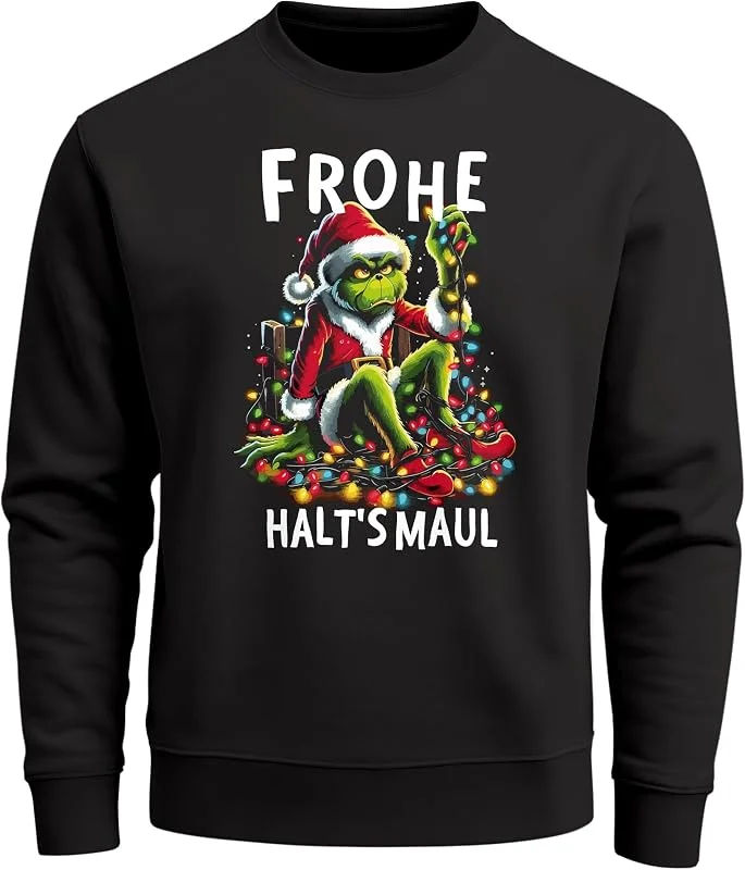 Besuche den MoonWorks-Store MoonWorks® Sweatshirt Herren Weihnachtspullover Lustig Frohe Weihnachten Weihnachtsmuffel Weihnachtsoutfit Männer — Weihnachtsmode