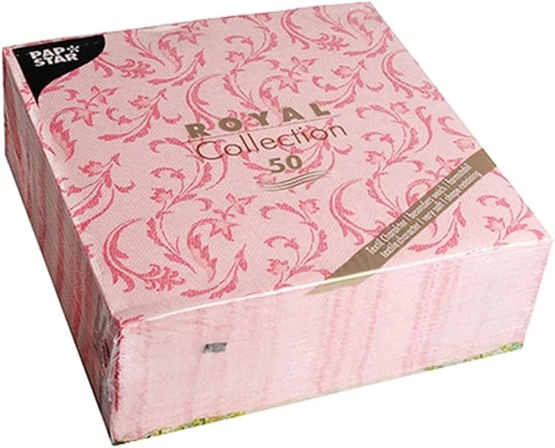 Besuche den PAPSTAR-Store Papstar, 50 Servietten "ROYAL Collection" 1, 4-Falz 40 cm x 40 cm rot "Damascato", #84998 — Advent und Tisch