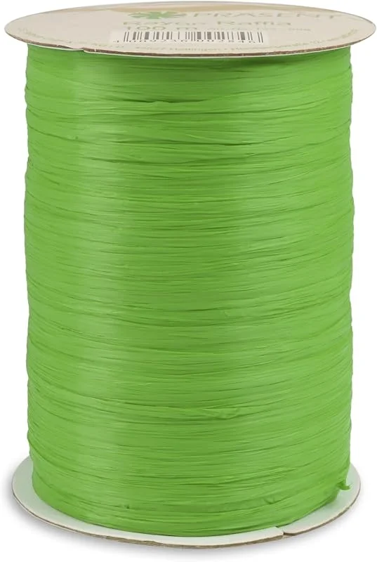 Besuche den PRÄSENT-Store PRÄSENT RAYON RAFFIA Bastband apfelgrün, 100 m Dekoband zum Einpacken von Geschenken, Verzieren & Basteln festlicher Dekos, Schleifenband für besondere Anlässe — Geschenkverpackung