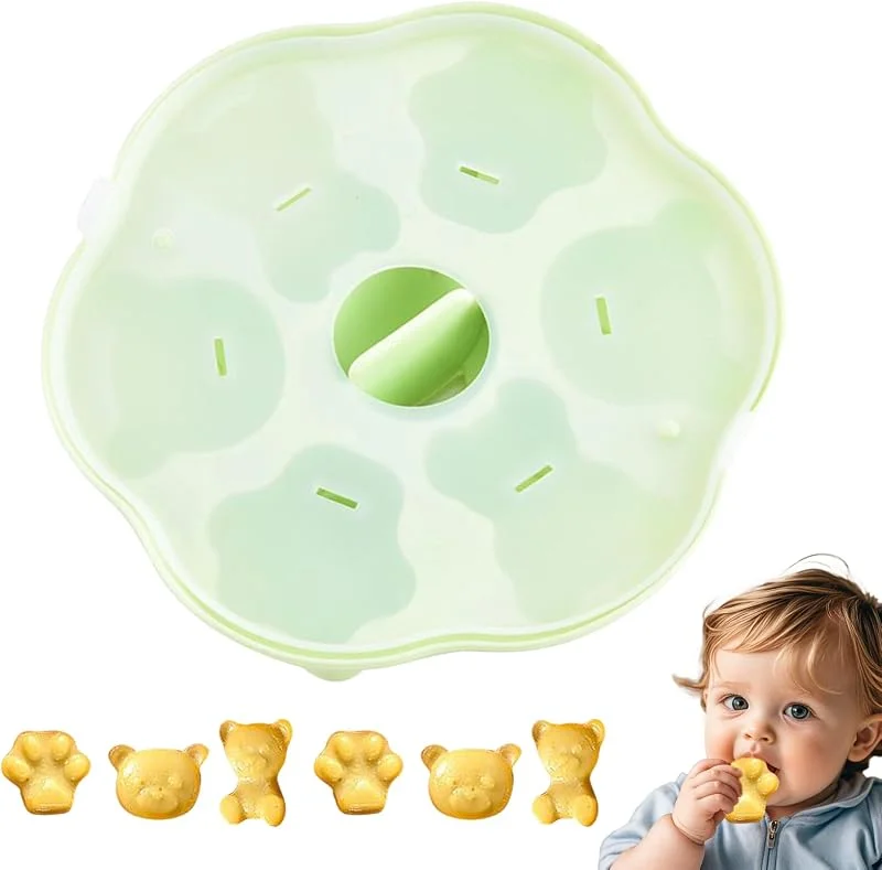 Marke: Genérico Bär-Schokoladenform, Bärenform, 6 Mulden, wiederverwendbare Silikon-Backformen mit niedlichen Tieren, für Süßigkeiten, Kuchendekoration, Fondant, Kekse, Ton, Epoxidharz — Weihnachtskueche