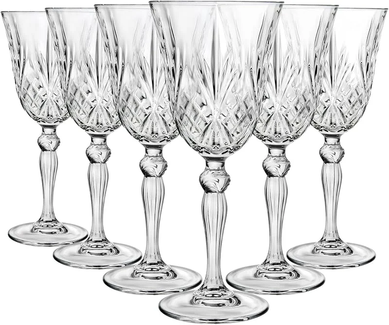 Marke: RCR RCR 6X 210ml Melodia Weißweingläser - Klein Spülmaschinenfest Glas Hochzeit Weihnachten Geburtstag Party Trinkkelch Geschenkset Crystal — Wein und Festtafel