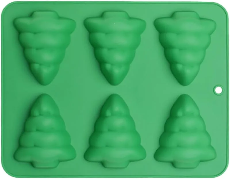 Besuche den PRETYZOOM-Store Weihnachtsbaum Form Silikonform Grün Hitzebeständig, Formstabil für — Weihnachtskueche