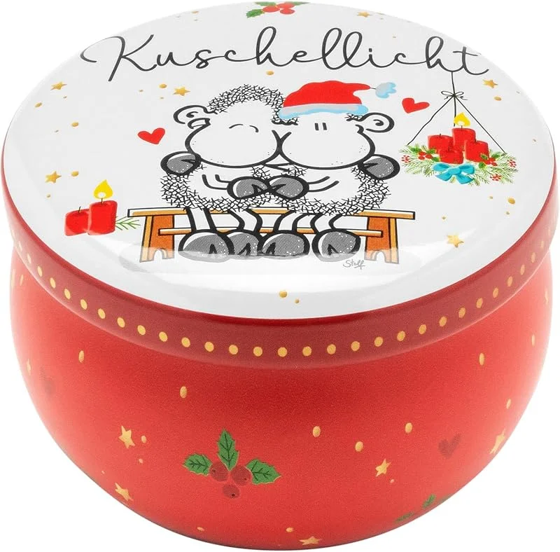 Marke: Sheepworld Sheepworld 49955 Kerze Kuschellicht, Dose, Soja-Wachs Vanille, Mehrfarbig — Kerzenlicht Abendessen