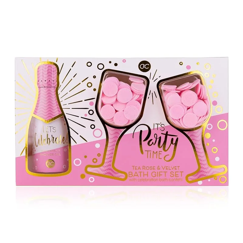 Besuche den accentra-Store Accentra Geschenkset LET'S CELEBRATE für Frauen in schöner Geschenkbox, 150ml Duschgel, 2 x 5g Badekonfetti, Pflegeset für Frauen & Mädchen zum Geburtstag & besonderen Anlässen — Hautpflege