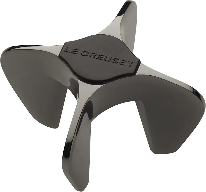 Le Creuset, Sekt-Star, Entkorken von Schaumweinflaschen, Black Metal, Zamak, SW-100, 59995016000625, Schwarz Nickel — Wein und Festtafel