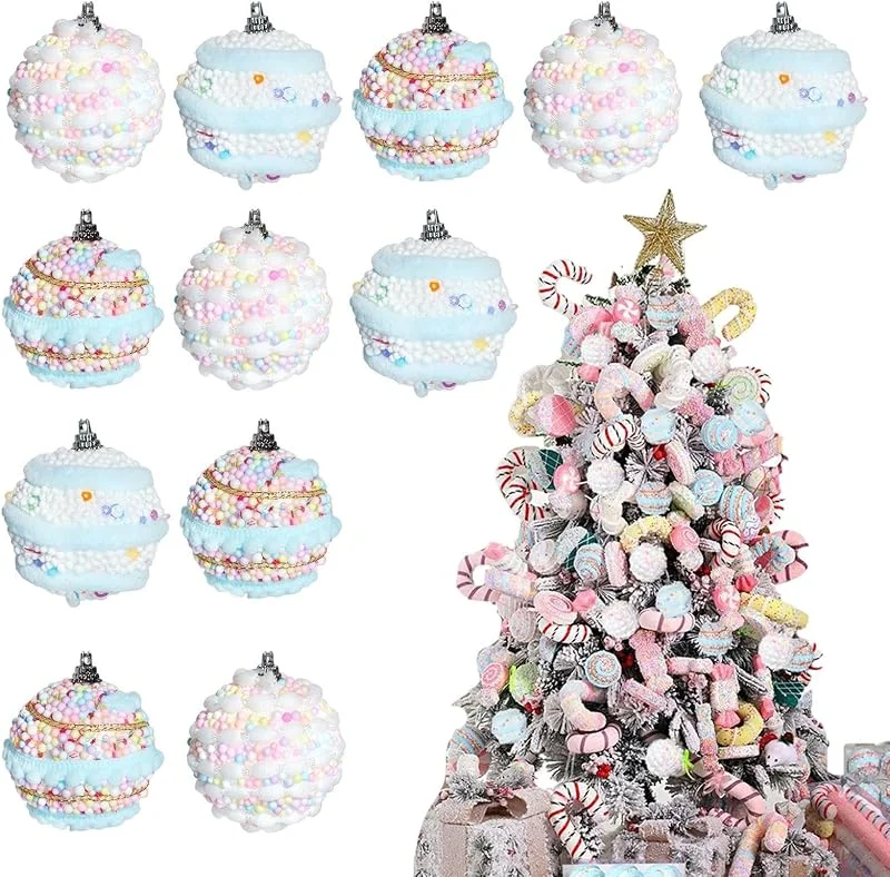 Marke: Generisch Weihnachtskugel-Ornament-Set, bruchsicher, saisonale Schaumstoff-Anhänger — Weihnachtsdeko