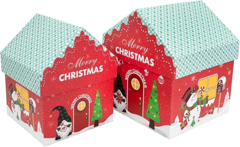 Besuche den Idena-Store Idena Geschenkbox mit Deckel, Häuschen, 2 Stück — Geschenkverpackung