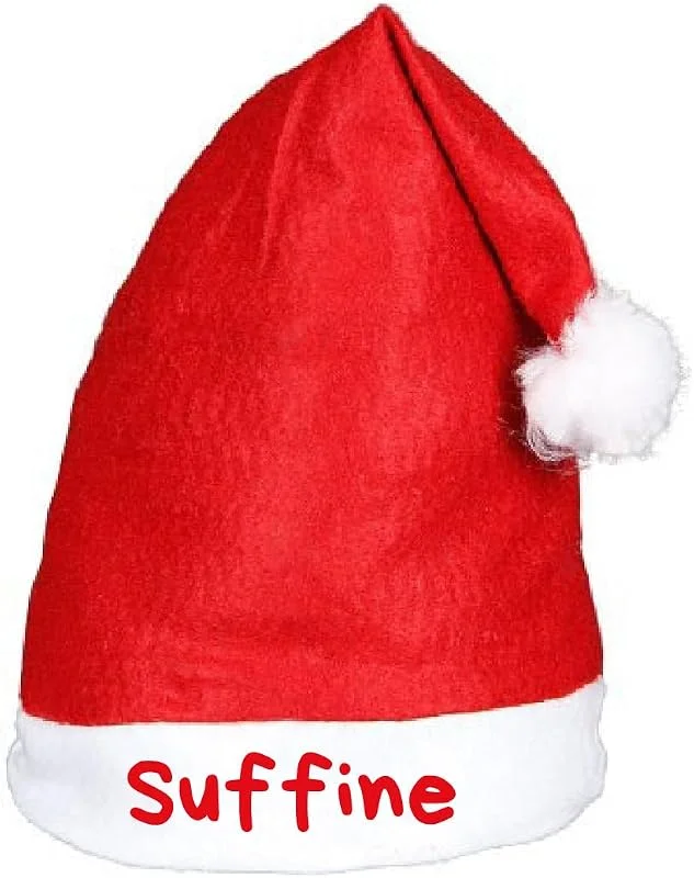 Marke: Santa Magix Weihnachtsmütze Nikolausmütze mit Spruch – Lustige Xmas Mütze rot mit Bommel – Witzige Nikolaus Party Mütze für Damen & Herren – Weihnachtsfeier Kostüm Zubehör Geschenkidee — Weihnachtsmode
