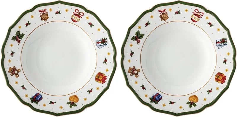 Besuche den Hutschenreuther-Store Hutschenreuther Teller tief 23 cm Happy Wintertime 23, 00 CM (Packung mit 2) — Advent und Tisch