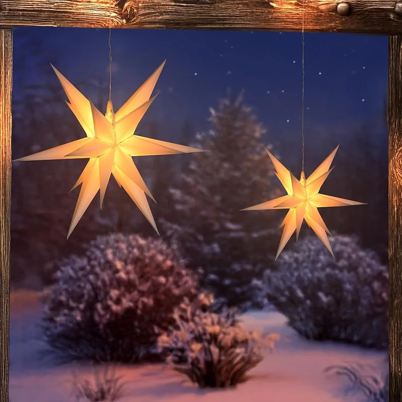 Besuche den Esotec-Store esotec Solar Weihnachtsstern Set LED Weihnachtsdeko außen Garten 103428