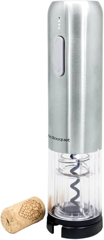 Besuche den VB VIN BOUQUET-Store Vin Bouquet FID 004 - Elektrischer Korkenzieher Compact, einschließlich Kapselschneider und Ladegerät — Wein und Festtafel