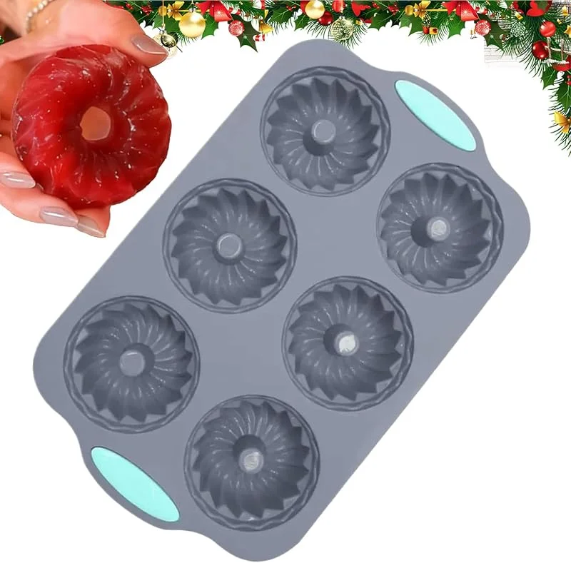 Marke: Veasbuu Weihnachts-Schokoladenformen 6-fach Flexible Backform Für Festtagsgebäck — Weihnachtskueche