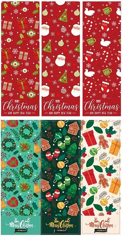 Marke: Ericetion Weihnachtsaufkleber, 60 Stück, Rechteckige Verschlussaufkleber Zum Verpacken Von Geschenken, Dekorative Geschenkboxen Und Umschlägen — Geschenkverpackung