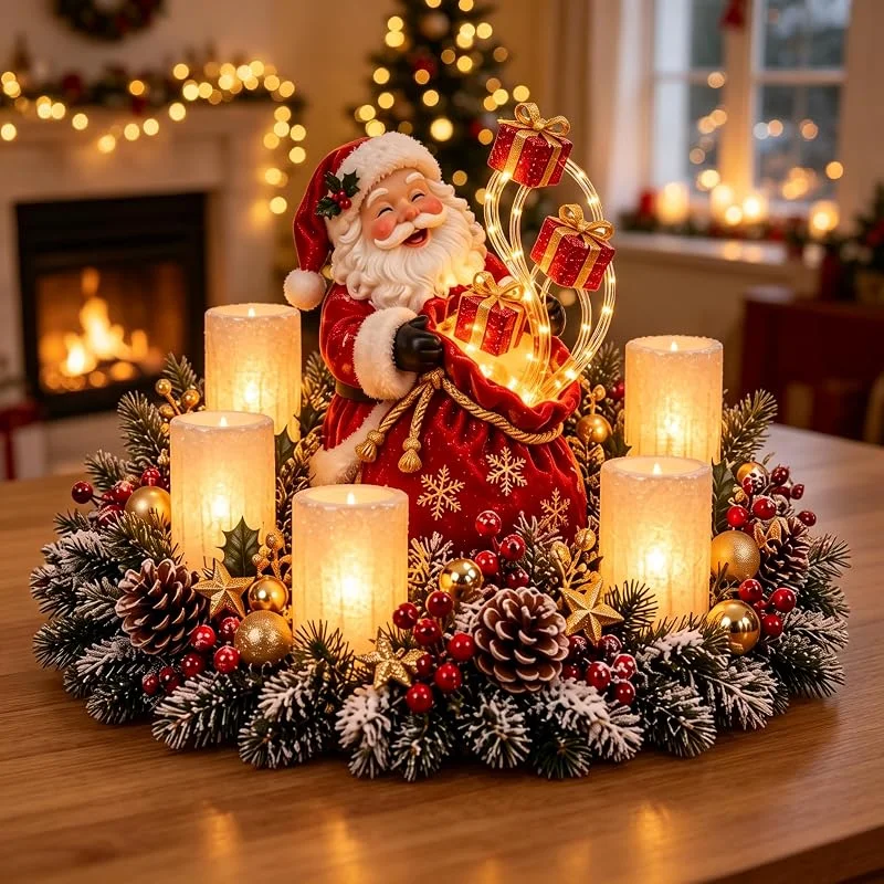 Marke: VEADONS Weihnachtsdeko, Weihnachtskran Schneemann Beleuchtet Innen Tischdeko (1#) — Advent und Tisch