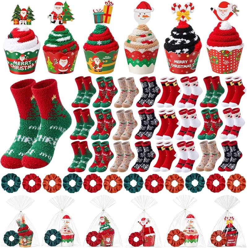 Marke: Sosation Sosation 24-teiliges Weihnachts-Pastell-Set, Geschenk mit flauschigen — Weihnachtsdeko